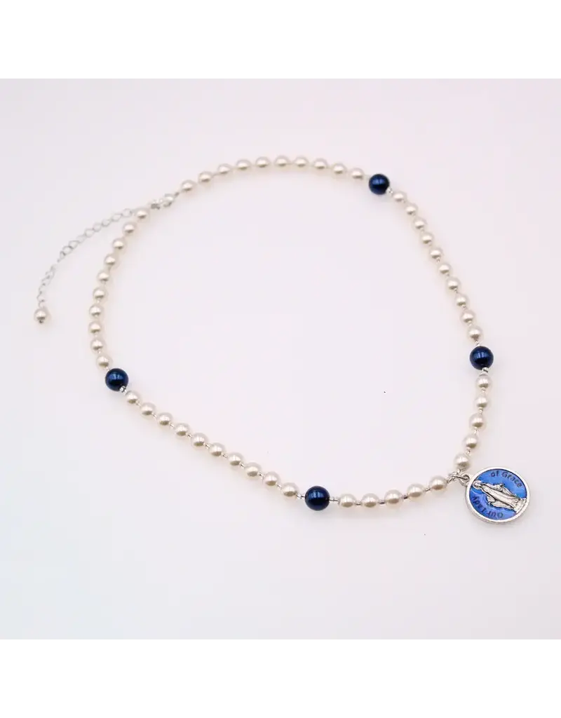 Devon Trading Company Our Lady of Grace Pearl Necklace