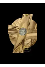 Holy Land Cradle 3" St. Benedict Olive Wood Crucifix(small)