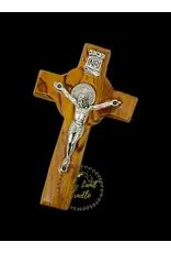 Holy Land Cradle 3" St. Benedict Olive Wood Crucifix(small)