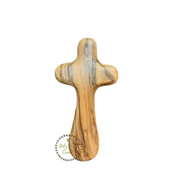 Holy Land Cradle Olivewood Holding Cross