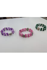 Holy Land Cradle Double Icon Bracelet, Assorted Colors