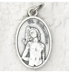 Lumen Mundi St. Sebastian 1" Oxidized Medal