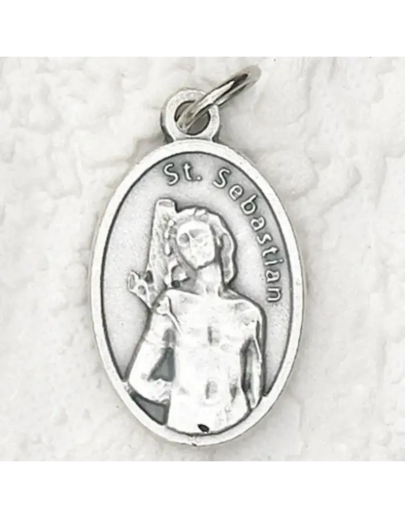 Lumen Mundi St. Sebastian 1" Oxidized Medal