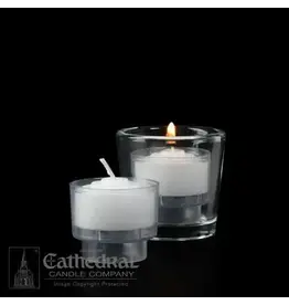 Cathedral Candle Co. 4-hour ezLite Clear Votive Candles (Disposable Plastic) - Case of 288