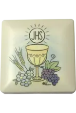 Lumen Mundi 2 x 2 inch Communion box with Black Communion Rosary