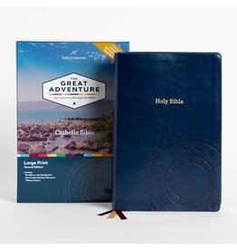 Ascension Press The Great Adventure Catholic Bible, large print, Blue leather