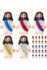 Spiritus (New Day) Jesus Mini Figurine, Jesus Loves You Sash