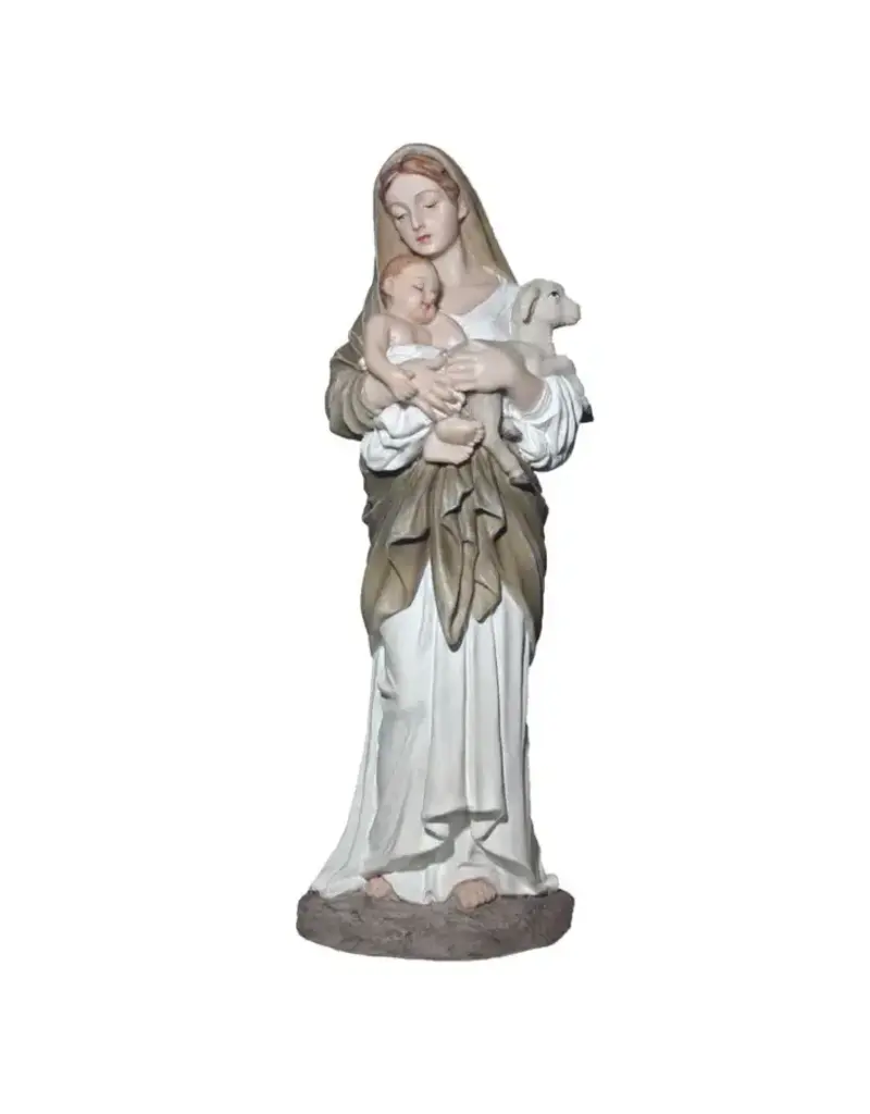 Goldscheider of Vienna 8" L'Innocence Hand Painted Statue Mary