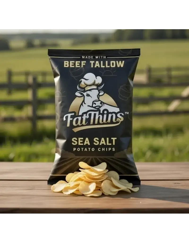 Fat Thins Sea Salt Potato Chips, 5 oz