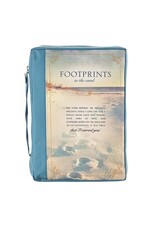 Christian Art Gifts Bible Cover-Footprints-Large