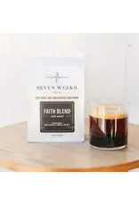 Seven Weeks Coffee:  Faith Blend, Dark Roast, Whole Bean, 12 oz Bag | Sweet Chocolate, Low Acidity, Smooth