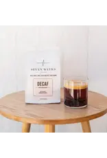 Seven Weeks Coffee:  Decaf, Medium Roast, Whole Bean, 12 oz Bag | Nutty, Dark Chocolate, Sweet