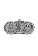 McVan St. Christopher/Guardian Angel Visor Clip