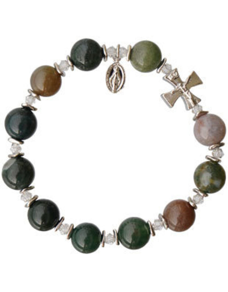 Sine Cera Multicolor Onyx Rosary Bracelet (10mm)