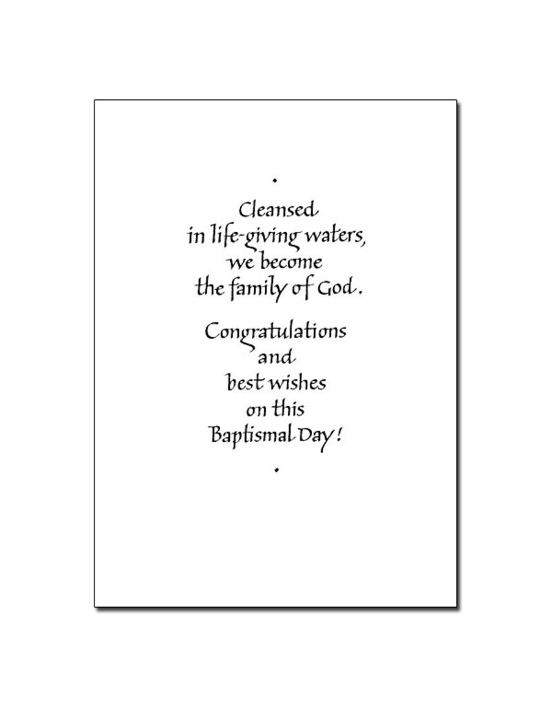 Altar + Home Baptism Font of God's Love Card