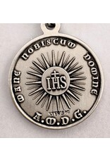 HMH Religious Sterling Silver Christ Holy Face with Latin Text, 20" Chain