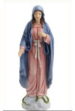 Goldscheider of Vienna Lady of Grace/Annunciation Triptych, hand-painted, 8"