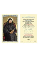 Ambrosiana St. Frances Cabrini Laminated Holy Card