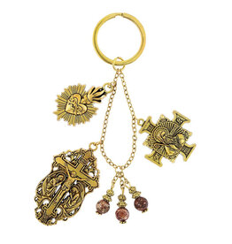 Creed Saint Benedict Adoration Keychain