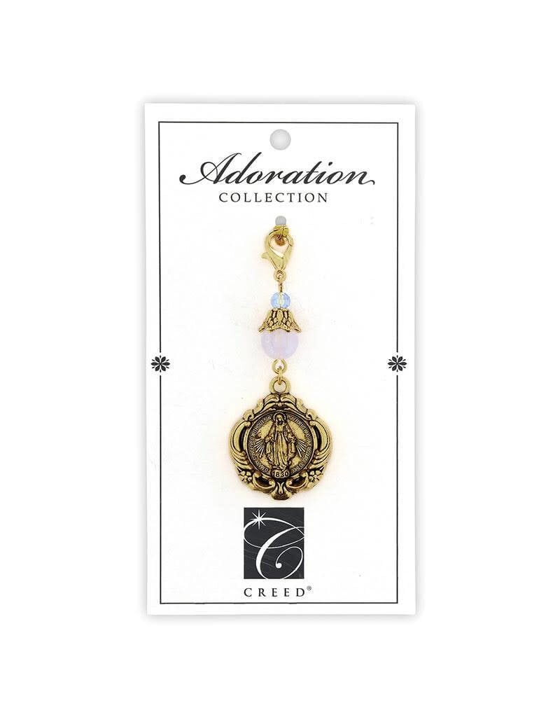 Creed Miraculous Medal Adoration Bag Clip