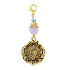 Creed Miraculous Medal Adoration Bag Clip