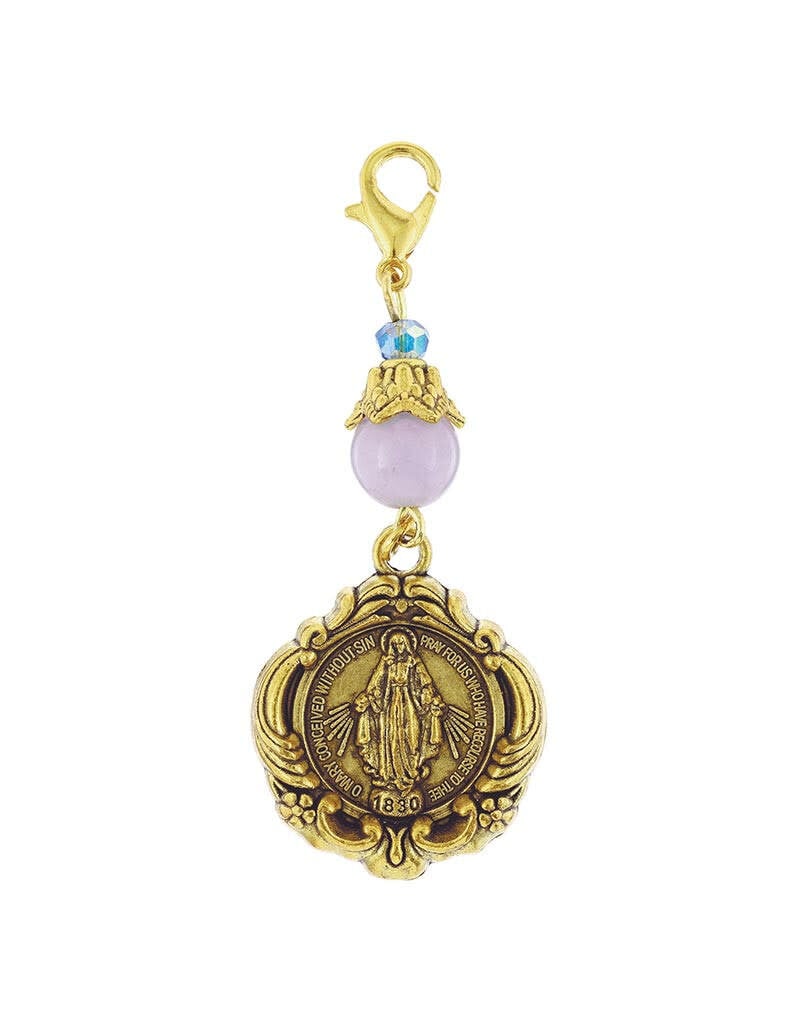 Creed Miraculous Medal Adoration Bag Clip