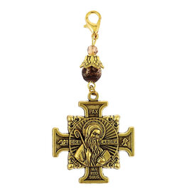 Creed Saint Benedict Medal Adoration Bag Clip