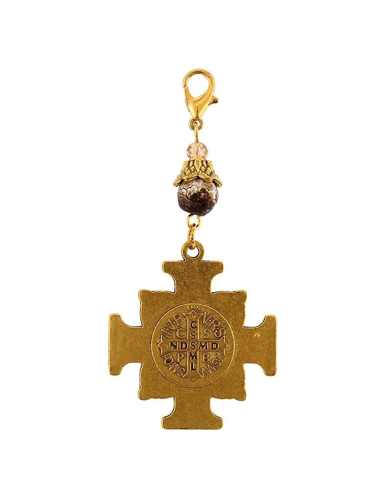 Creed Saint Benedict Medal Adoration Bag Clip