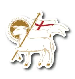 Sock Religious Paschal Lamb Sticker