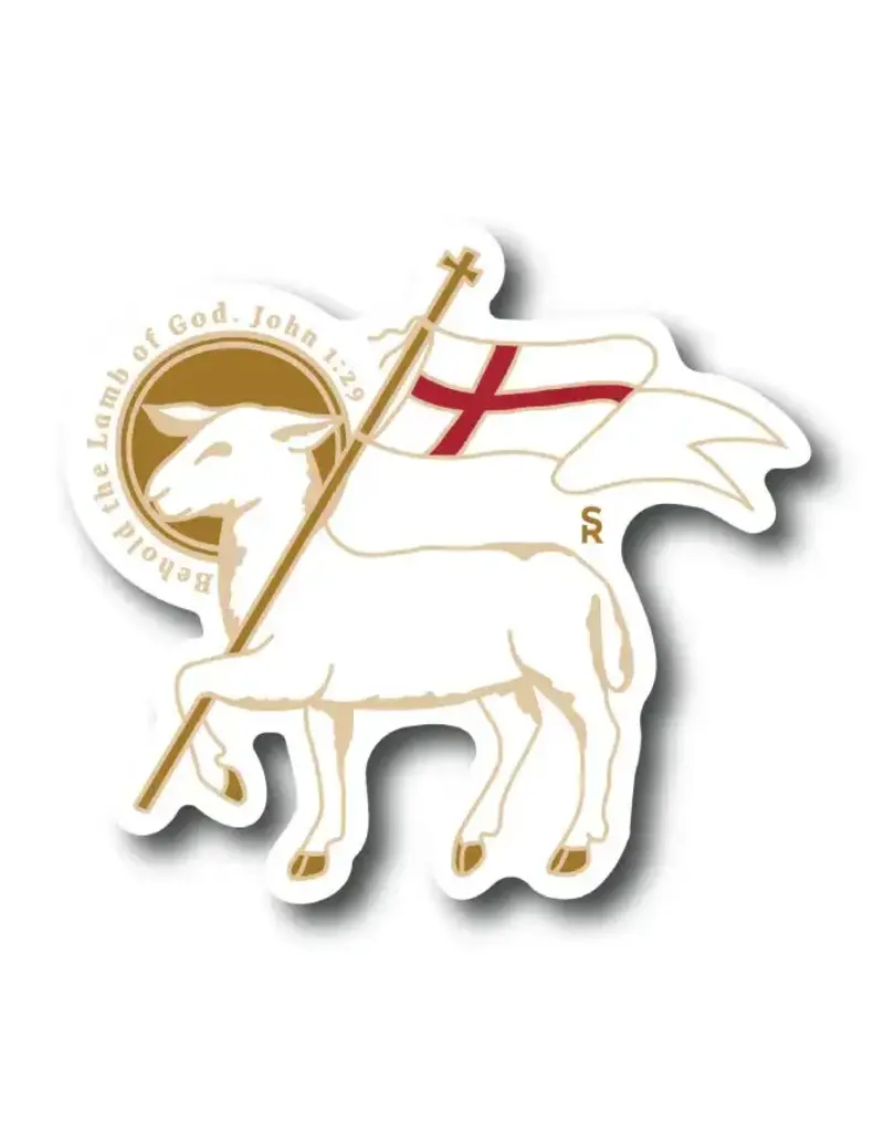 Sock Religious Paschal Lamb Sticker