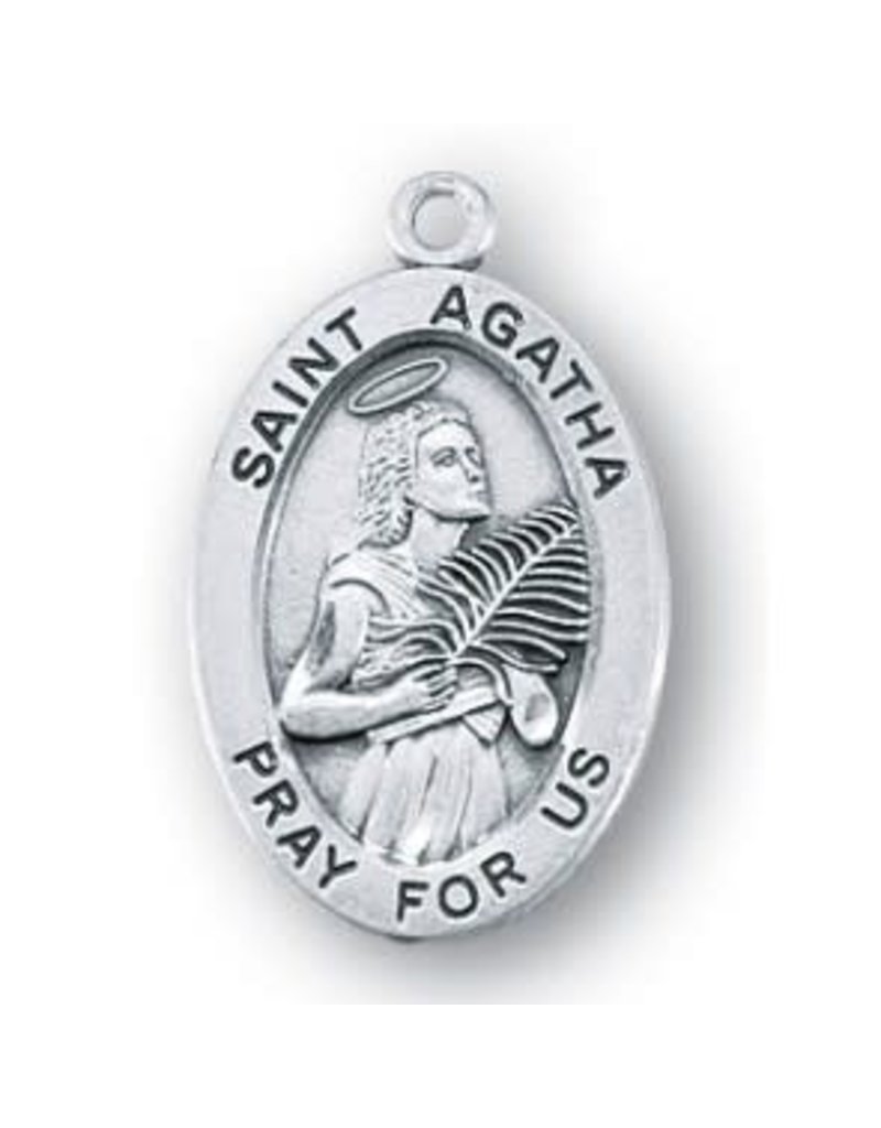 HMH Religious Sterling Silver St. Agatha Medal