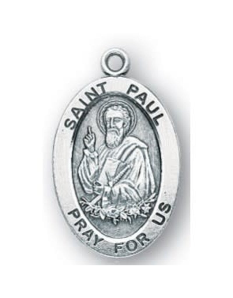 HMH Religious Saint Paul Oval Sterling Silver Medal