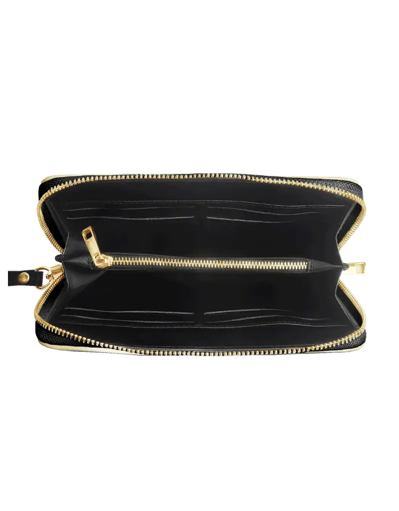 "Rosaria"  Faux Leather Wallet (Mary and the Child Jesus with Roses)