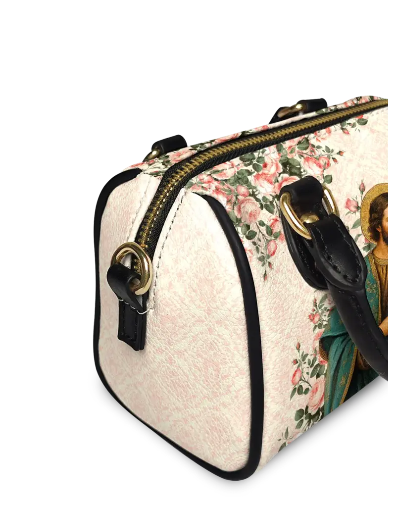 "Domora" Mini Satchel (Holy Family with Roses)