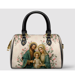"Domora" Mini Satchel (Holy Family with Roses)