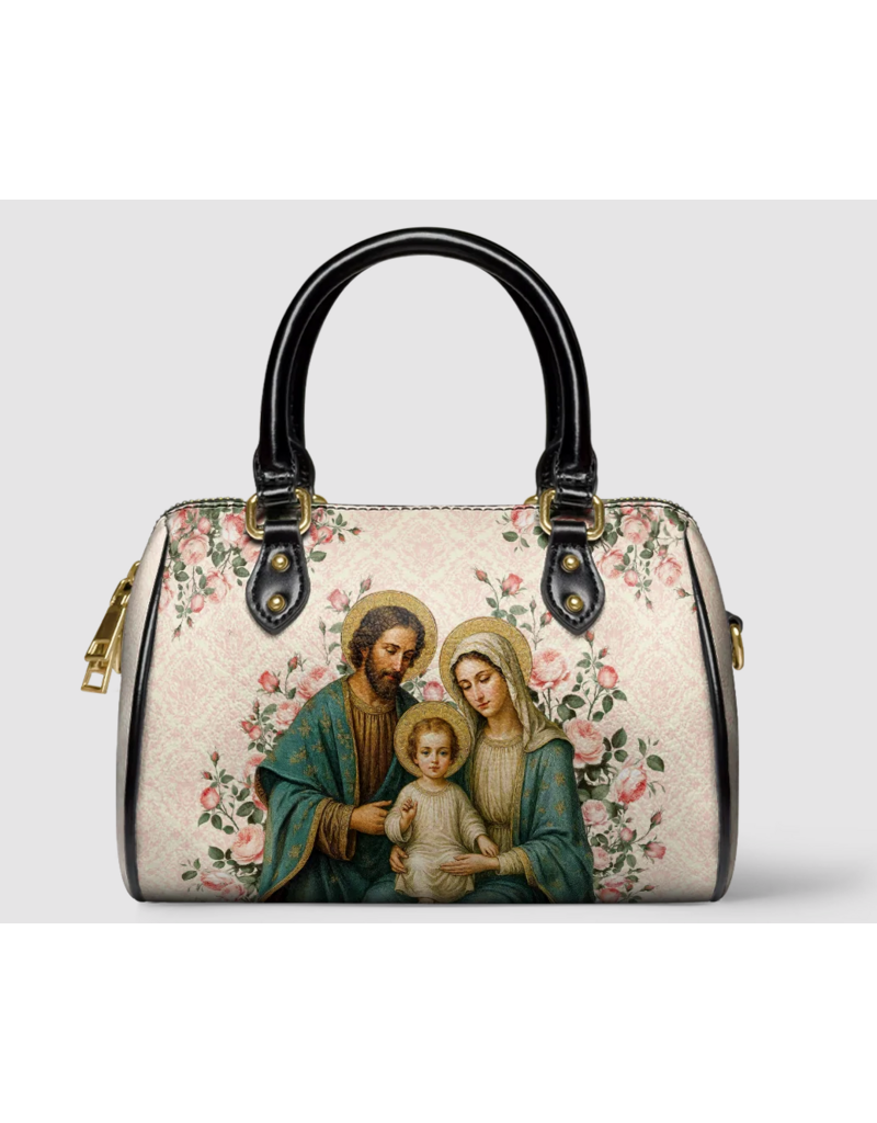 "Domora" Mini Satchel (Holy Family with Roses)