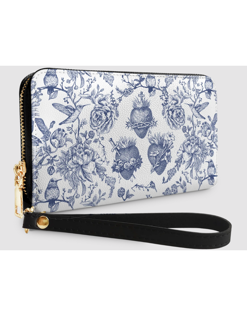 "Trinitas" Faux Leather Wallet (Holy Family Hearts)