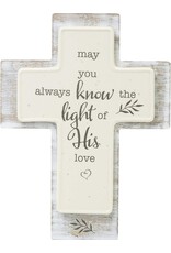 Precious Moments 8" Cross - May You Know the Light of His Love
