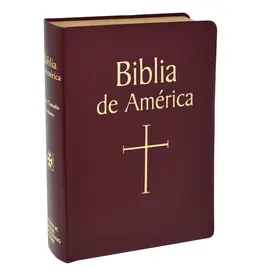 Catholic Book Publishing Corp Biblia De America - Burgundy Imitation Leather