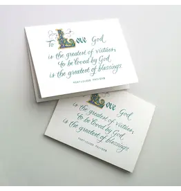 Altar + Home To Love God Is the Greatest... - Box of 12 Petite Notes with Envelopes