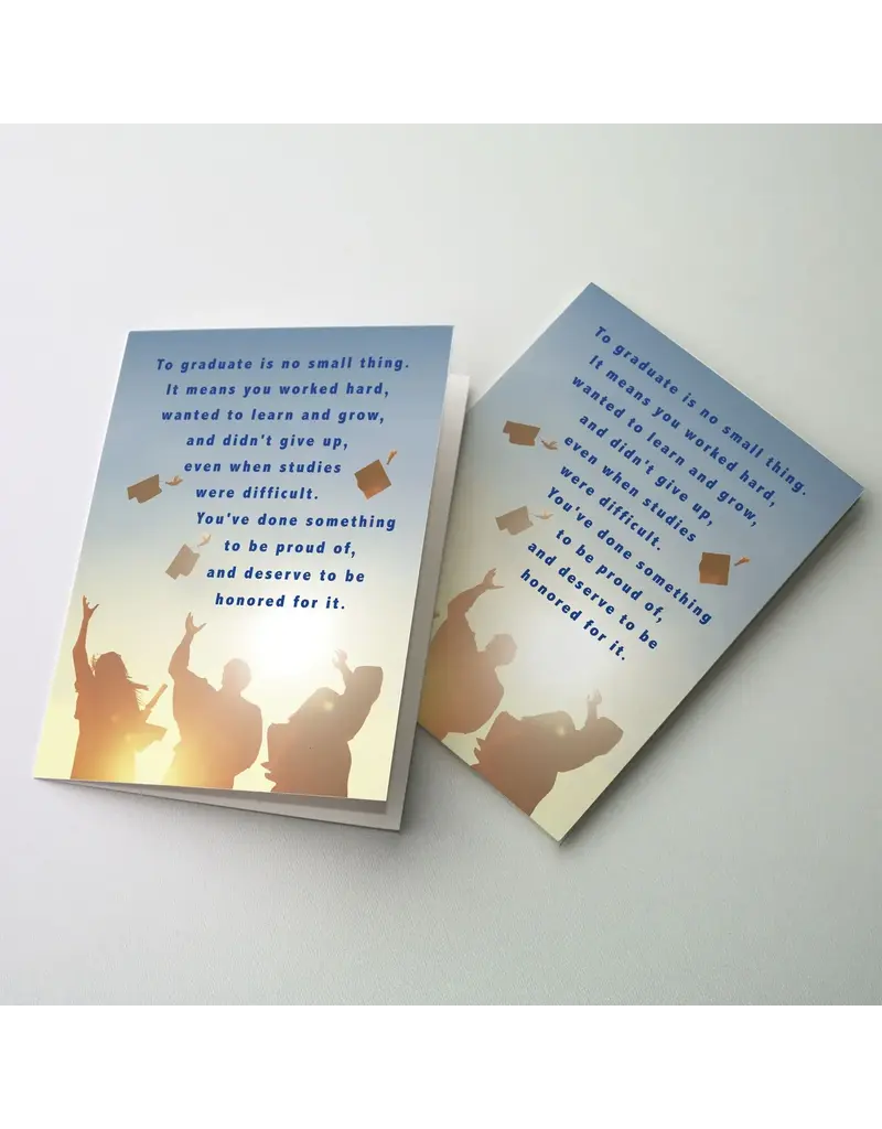 Altar + Home To Graduate Is No Small Thing General Graduation Congratulations Card