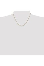 14K 18" .9mm Box Chain with Lobster Clasp