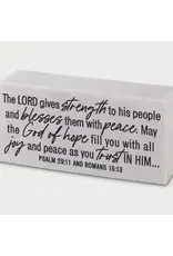 Dicksons Scripture Block: The Lord Gives Strength
