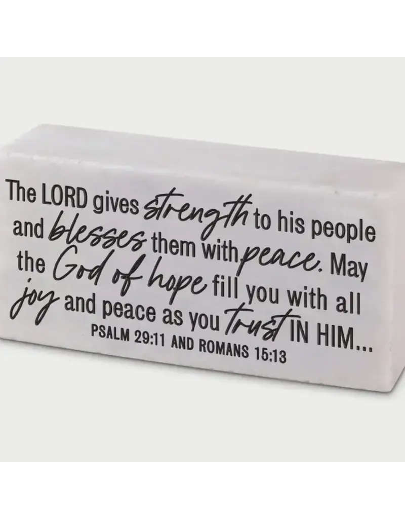 Dicksons Scripture Block: The Lord Gives Strength