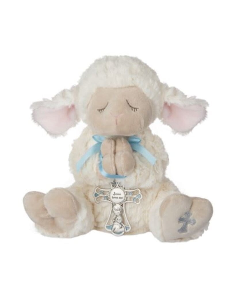 GANZ USA LLC Serenity Lamb Plush with Crib Cross - Boy