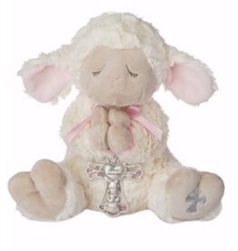 GANZ USA LLC Serenity Lamb Plush with Crib Cross - Girl