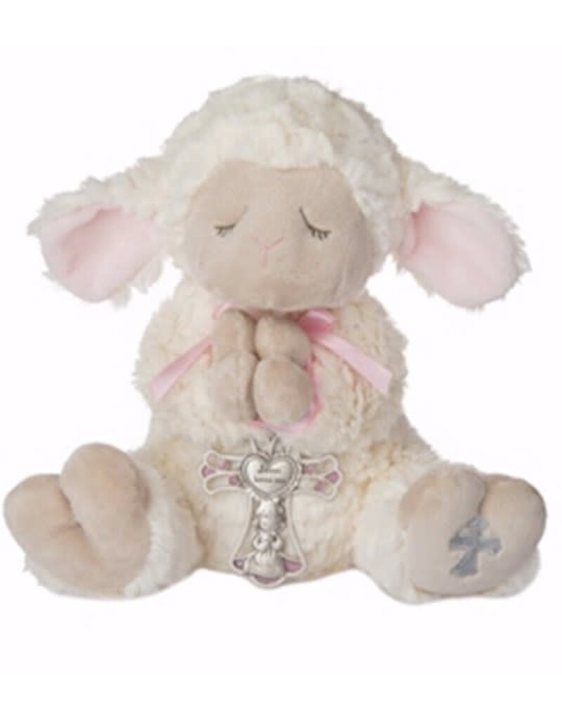 GANZ USA LLC Serenity Lamb Plush with Crib Cross - Girl