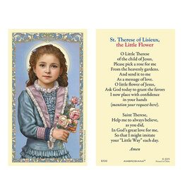 Ambrosiana Saint Therese the Little Flower Holy Card