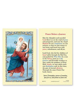 Ambrosiana Saint Christopher (Prayer Before a Journey) Laminated Holy Card
