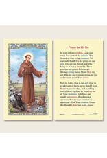 Ambrosiana Saint Francis of Assisi Pet Prayers Laminated Holy Card